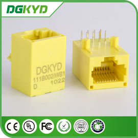 Base amarela da cor 100 - TX Rj45 Unshielded Jack modular DGKYD111B002IWB1D