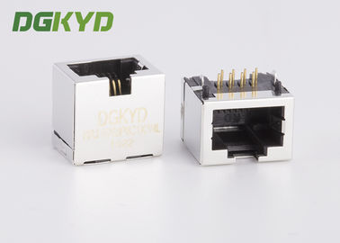 Conector fêmea protegido metal de Jack dos ethernet Rj45 sem transformador, 11.5mm
