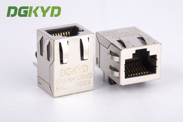 O metal protegeu o módulo de conector 100 rj45 BAIXO com magnetics