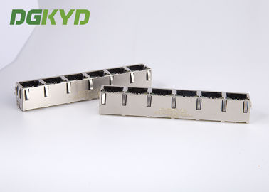 KRJ-56S8P8C1X6YGNL protegeu 1 x 6 portos Rj45 Jack fêmea multi Rj45 com diodo emissor de luz