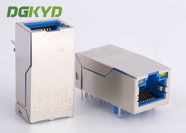 Porto fêmea 1000M PoE+ do conector RJ45 Jack de Gigabit Ethernet o único registrou o jaque