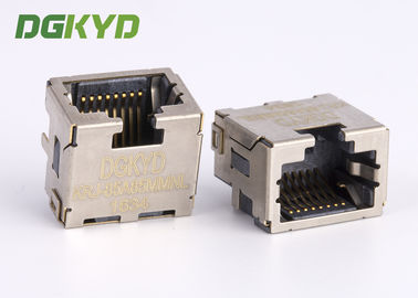 Protetor feito sob encomenda 8p8c SMD/perfil baixo de SMT Rj45 Jack conector extra trapezoide dos ethernet