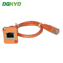 Diodo emissor de luz do parafuso M3 ao cabo de extensão de conexão dos ethernet da montagem do painel do cabo do remendo da tomada Rj45