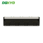 DGKYD561488DB1A1DY1022 4 Ports Shielded Rj45 Connector 1x4 Port RJ45 Socket Multi Socket RJ45 With LED