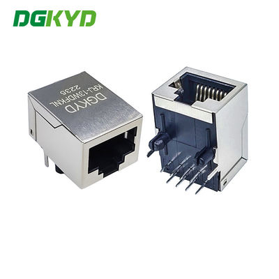 Metal Shielded Single Port 8P8C RJ45 Modular Jack With Led And EMI Fingers J0011D21BNL Used