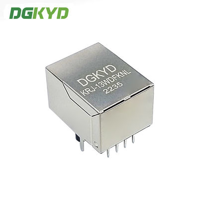 Metal Shielded Single Port 8P8C RJ45 Modular Jack With Led And EMI Fingers J0011D21BNL Used