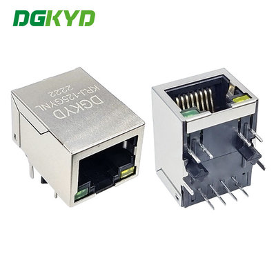 KRJ-125GYNL RJ45 100M Integrated Filter Network Connector 8PIN With Light And Shield