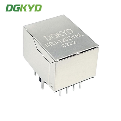 KRJ-125GYNL RJ45 100M Integrated Filter Network Connector 8PIN With Light And Shield