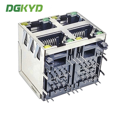 RJ45 Multiport Socket With Shielded Modular Block Interface
