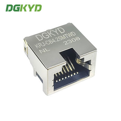 KRJ-CB4.2SMTWDNL Single Port Sink 4.2 RJ45 Network Connector SMD Interface