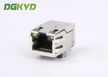 Single Port Tab Up 100 BASE Magnetic RJ45 Jack Module With LEDS