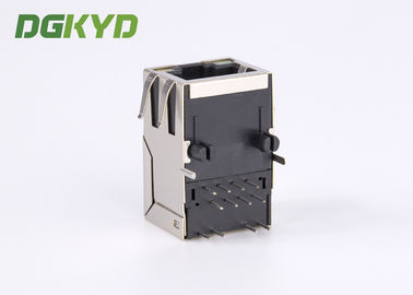 Single Port Tab Up 100 BASE Magnetic RJ45 Jack Module With LEDS