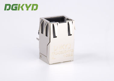 Single Port Tab Up 100 BASE Magnetic RJ45 Jack Module With LEDS