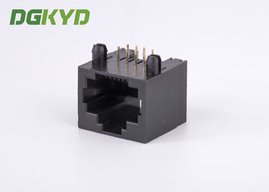 DGKYD-56WDNL 100 Base T Right Angle Rj45 Single Port jack black plastic housing RJ45 Without Transformer