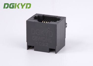 DGKYD-56WDNL 100 Base T Right Angle Rj45 Single Port jack black plastic housing RJ45 Without Transformer