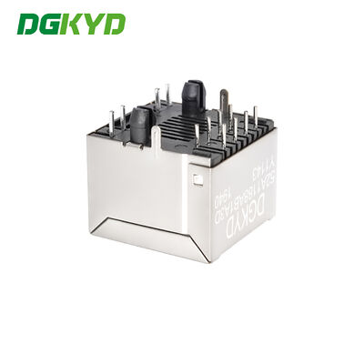 RJ45 8P8C Shielded Strip Light Connector Vertical Mesh Socket Single Port Connector DGKYD52A1188AB1A3DY1143