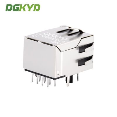 RJ45 connector 100Mbps integrated transformer industrial network port horizontal socket DGKYD111B002DB1A1D