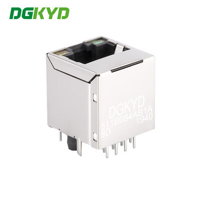 DGKYD511B084AB1A8D Vertical RJ45 Transformer 100Mbps Integrated Filter Crystal Head Up Network Interface