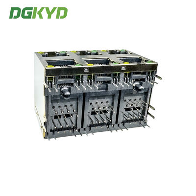 RJ45 connector industrial network port 2X3 socket with shielding DGKYD59212388AB1A1DY1F022