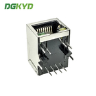 1X1 Single Port RJ45 100M Connector Ethernet Transformer 8P8C Network Socket With Shield And Light