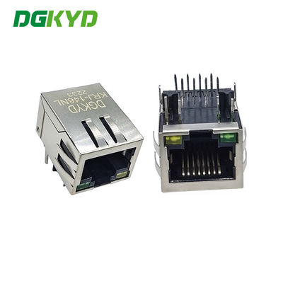 O único porto 10/100 BASE-T RJ45 integrou o Magnetics Jack, G/Y conduzido