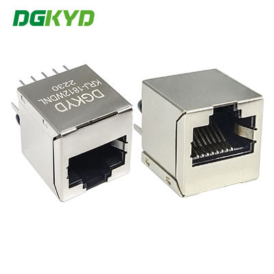 1000 módulo magnético do conector dos ethernet da base-T, inserção vertical, metal protegido