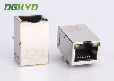 Ethernet Jack modular RJ45 do megabit com transformador integrado, comprimento 25.4mm