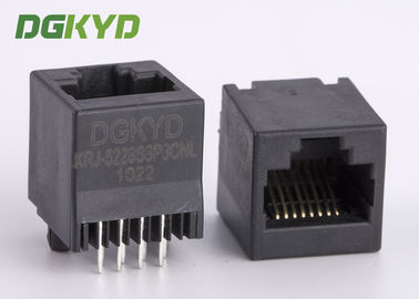 180 graus Unshielded do soquete trapezoide superior dos ethernet da inserção RJ45 Jack 8p8c