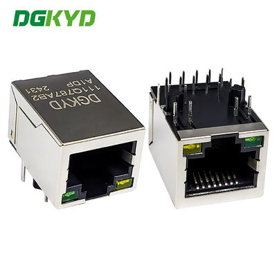 Conector 1000/BASE RJ45 interface de rede de porta única conector POE com filtro DGKYD111Q787AB2A1DP