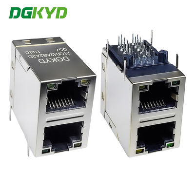 RJ45 multi-port conector 6U Gigabit filtro 2X1 soquete de bloco modular RJ45 conector de porta de rede DGKYD21Q042AB2A2D057