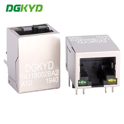 RJ45 100Mbps conector soquete de porta de rede 8P8C superfície de janela compacta DGKYD1A11B002BA2A1D
