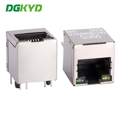 RJ45 soquete Ethernet 8P8C de 100 Mbps com superfície de janela compacta DGKYD5A11B048AA1A8DMZ