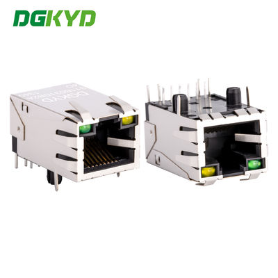 Conector RJ45 100Mbps porta de rede integrada de transformadores pin de linha única DGKYD311B031DB2A4D