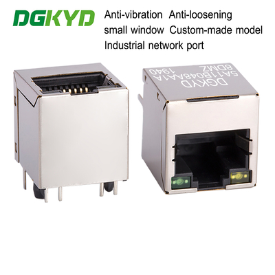RJ45 soquete Ethernet 8P8C de 100 Mbps com superfície de janela compacta DGKYD5A11B048AA1A8DMZ