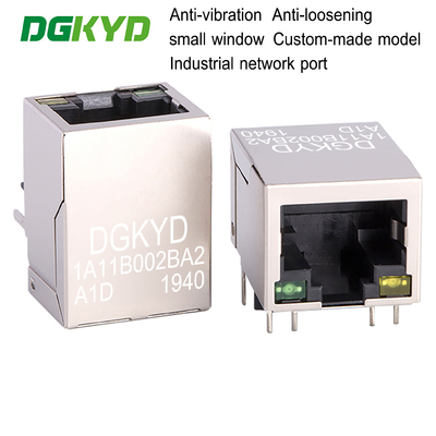 RJ45 100Mbps conector soquete de porta de rede 8P8C superfície de janela compacta DGKYD1A11B002BA2A1D