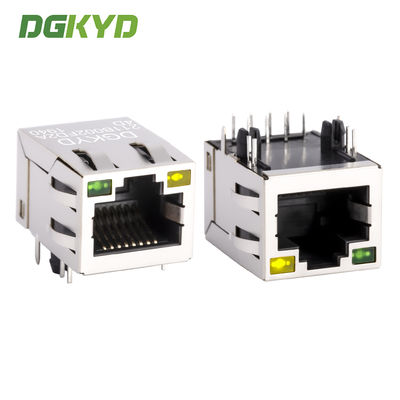 Tomada de porta de rede RJ45 com transformador integrado de 100 Mbps e luz DGKYD211B002FD2A4D