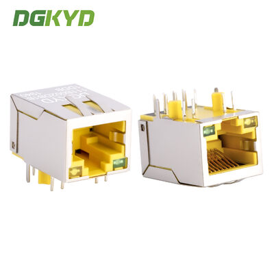 Interface de rede de comunicação industrial RJ45 de 100 Mbps Soquete Ethernet amarelo DGKYD111B002DB1DDB