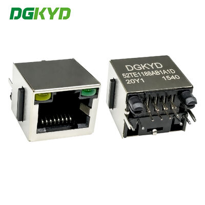 Conexão de rede vertical RJ45 8P8C com porta de rede industrial DGKYD52TE1188AB1A1D20Y1