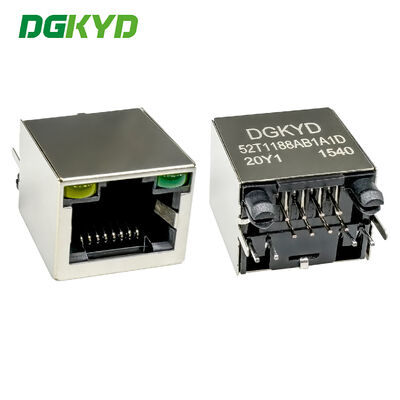 Portão de rede vertical RJ45 8P8C com porta de rede industrial blindada DGKYD52T1188AB1A1D20Y1