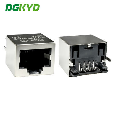 Conector vertical RJ45 sem blindagem de faixa de luz 6U interface de pin plano DGKYD52T1188GWA1D20B4