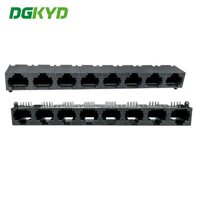 RJ45 1X8 8P8C todos os conectores de plástico sem luz, tomada de porta de rede DGKYD561888IWA1DY1022