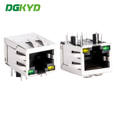 Conector de rede RJ45 100 Mbps porta de rede industrial transformador integrado DGKYD111B002DA2A1D
