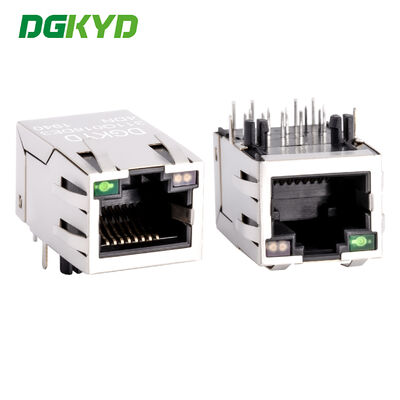 Conector de circuito impresso RJ45 com conector de rede RJ45 com transformador DGKYD311Q018DE3A4D