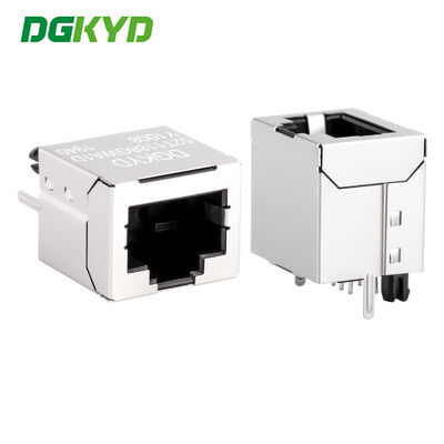 Relação 52T de DGKYD52T1188GWA1DY1008 RJ45 180 diplomas na linha soquete 8P8C do porto de rede nenhum conector de proteção leve