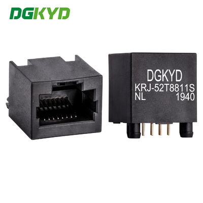 Conector Rj45 Ultraleve de Entrada Superior de 180 Graus Soquete de Cabo Ethernet KRJ-52T8811SNL