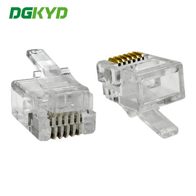 Conector cristal RJ11 6P6C DGKYDRJ111166F1A1WW041 (corpo curto)