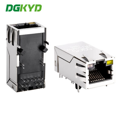 Gigabit POE Power Supply RJ45 Connector Filtro Integrado Socket Interface de Comunicação Ethernet Industrial KRJ-339PNL
