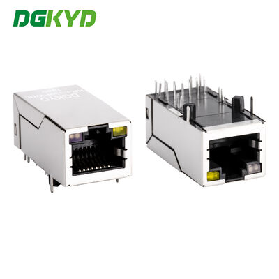 Único Lan Jack Rj45 feito sob encomenda do porto 33.0mm, ponto de entrada KRJ-339PWNL do micro conector 1000BASE rj45