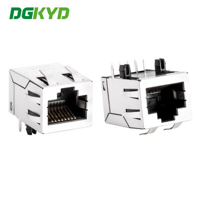 100 BASE Lan RJ45 Conector com Transformer Tab para cima Megabit Ethernet Jack Modular