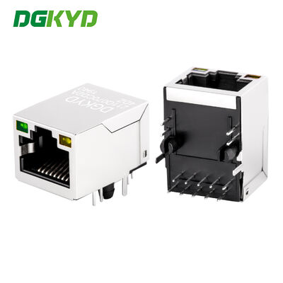 Conector RJ45 Gigabit Industrial com Banho de Ouro para Porta Ethernet Interface de Rede